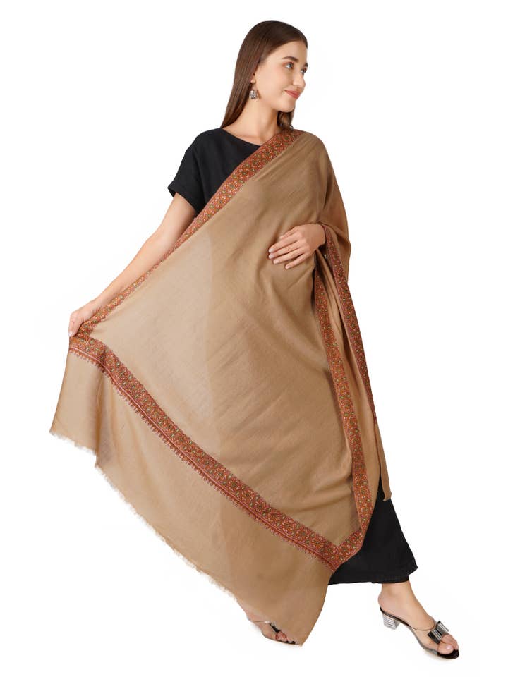 Luxury Pashmina Shawl: Handcrafted Elegance and Comfort - Natural Toosh for wholesale by PASHWRAP