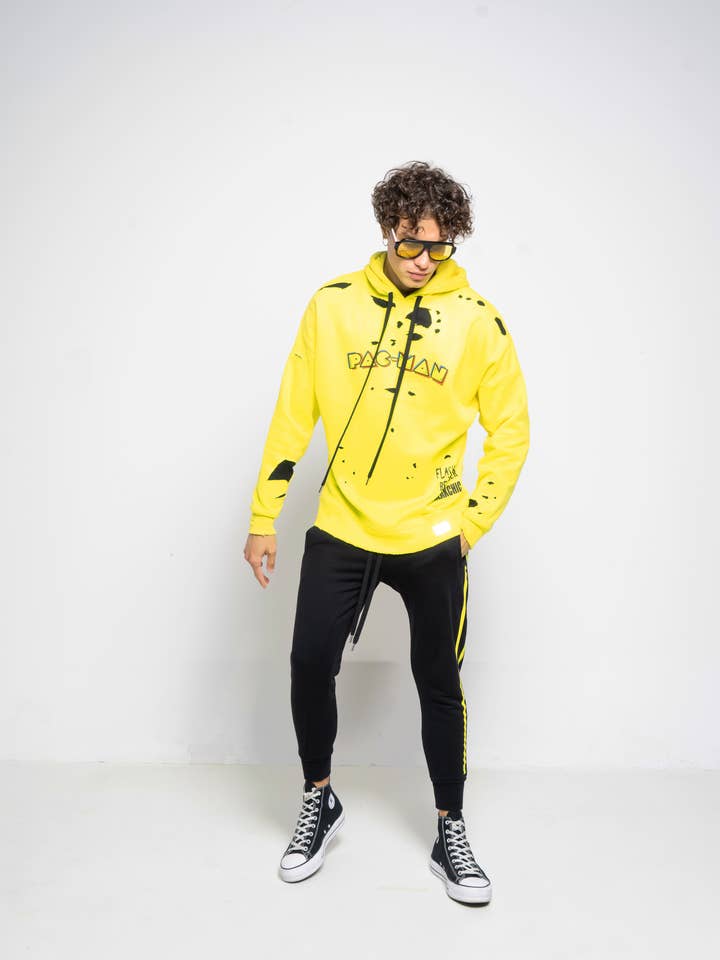 Sudadera con capucha S. Pacman destroy para venta al por mayor de Freakchic ny