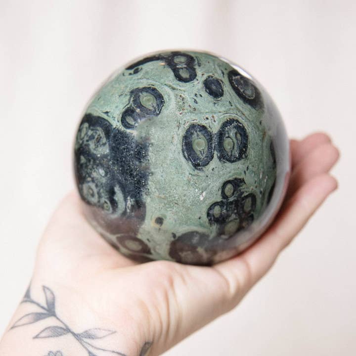 Tiny Rituals - Wholesale Spiritual Stone/Crystal - Kambaba Jasper Sphere - AAA Premium Quality36