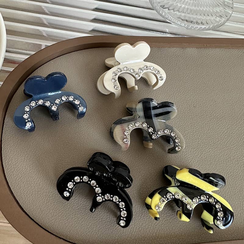 Tourtiwi - Wholesale Hair Clip - Women's - Acetate Small Diamond M-Shaped Hair Claw Clip6