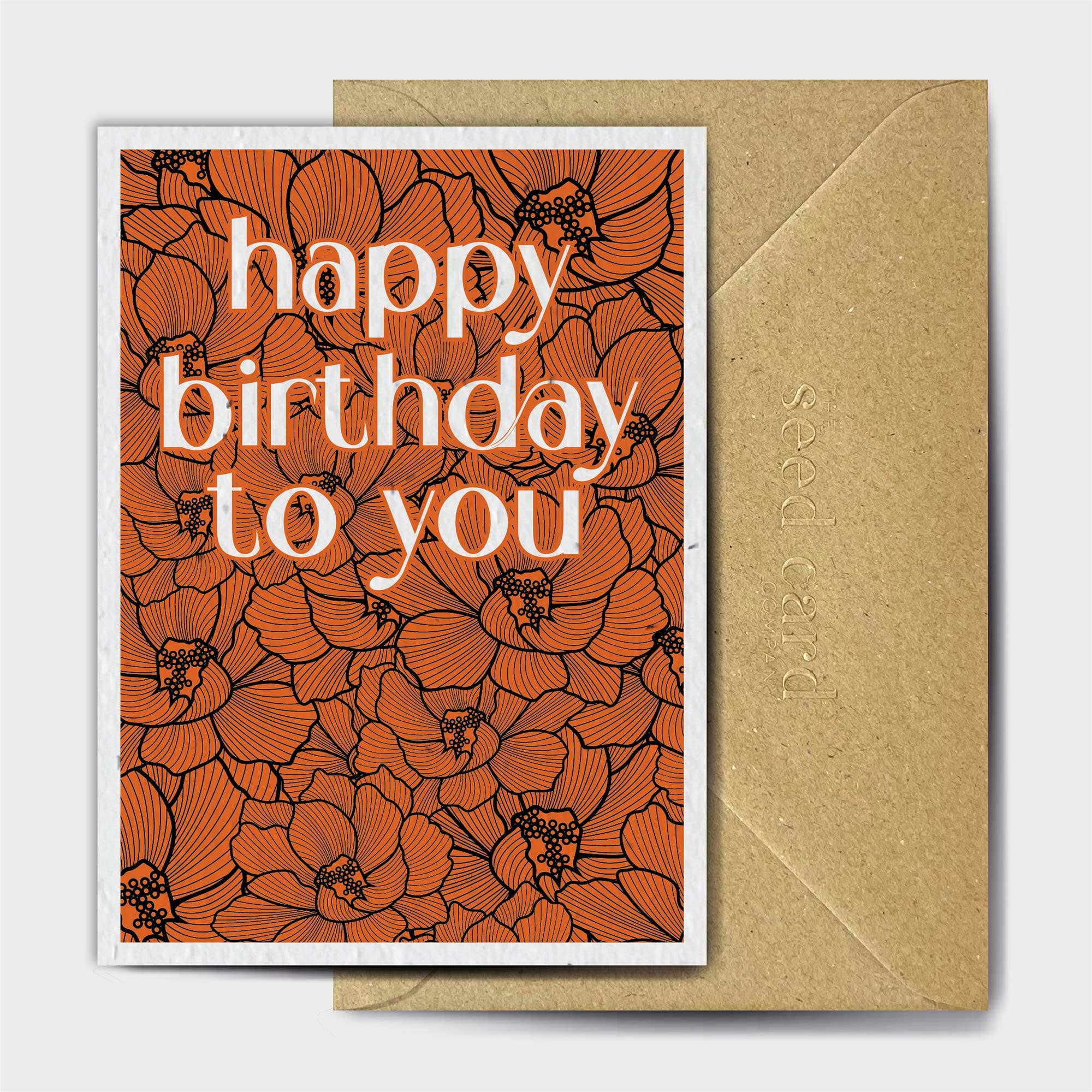 The Seed Card Company – wholesale Birthday card – Burnt Orange Bonanza0