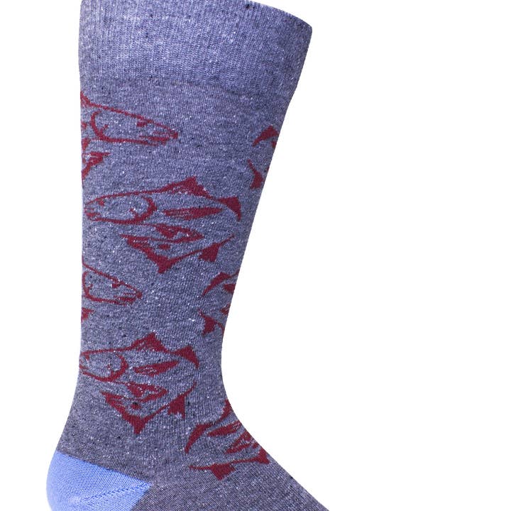 Red Fish (Large) Socks for wholesale by Brown Dog