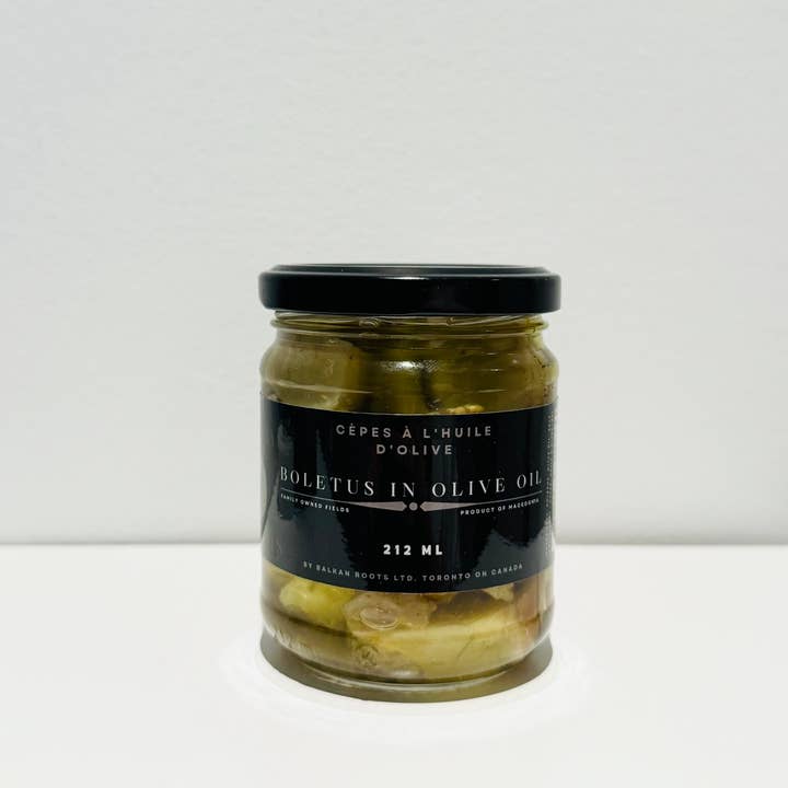 Country Roots - Wholesale Pickled Vegetables - Exclusive Boletus Mushrooms in Olive Oil 212 ML1