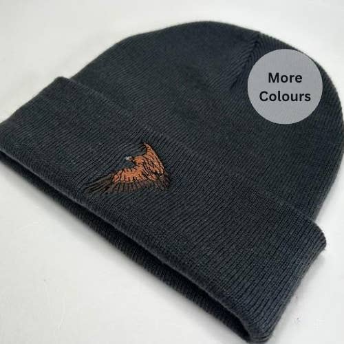 Vulture embroidered beanie hat - Unisex for wholesale by Thread and Needles Co