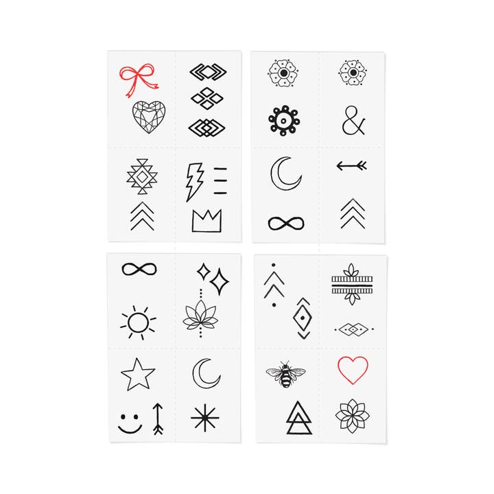 INKED by Dani - Wholesale Temporary Tattoo - Finger Tats Temporary Tattoo Pack3