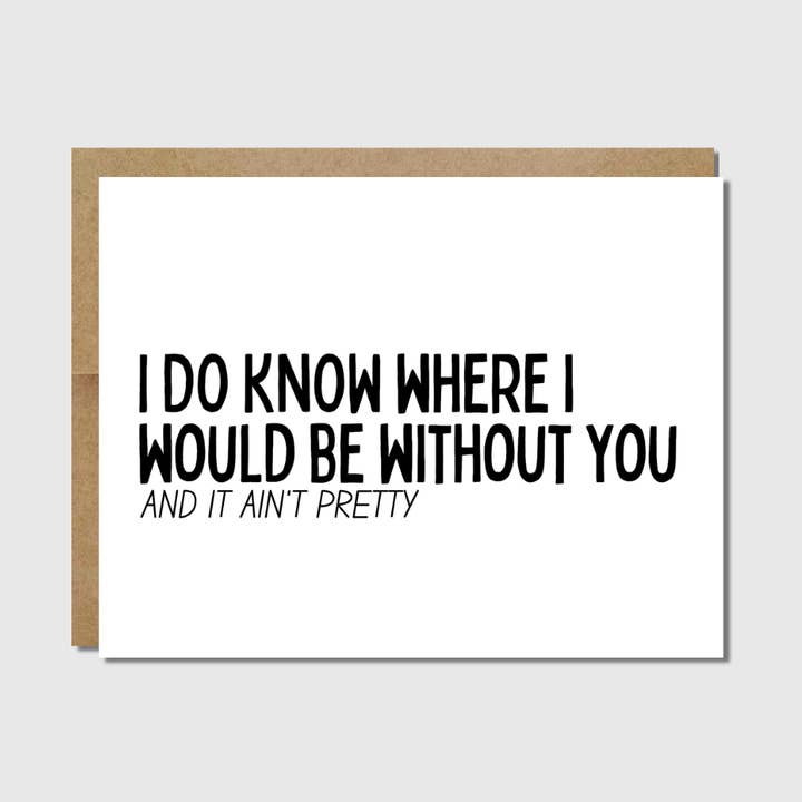 Friendship Card | Thank You Card | Funny, Sarcastic for wholesale by Raisin Spirits