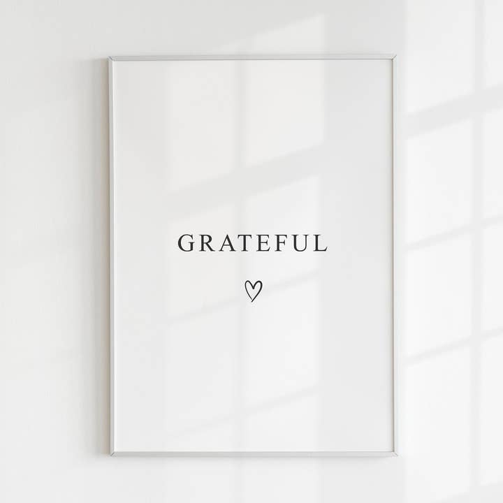 Taknemmelig Print for engroshandel hos Kalm Lettering