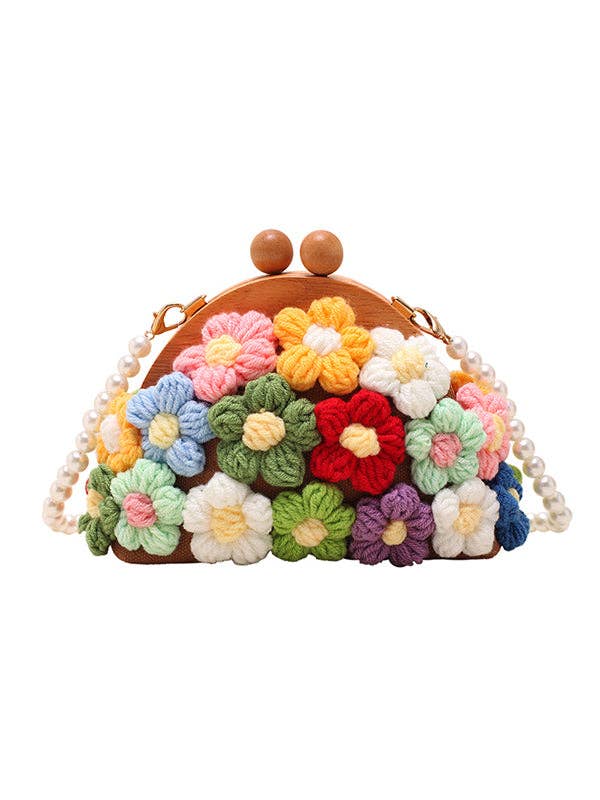 Sheer Trend – wholesale Crossbody bag – Women's – Chains Flower Shape Crossbody Bags Handbags10