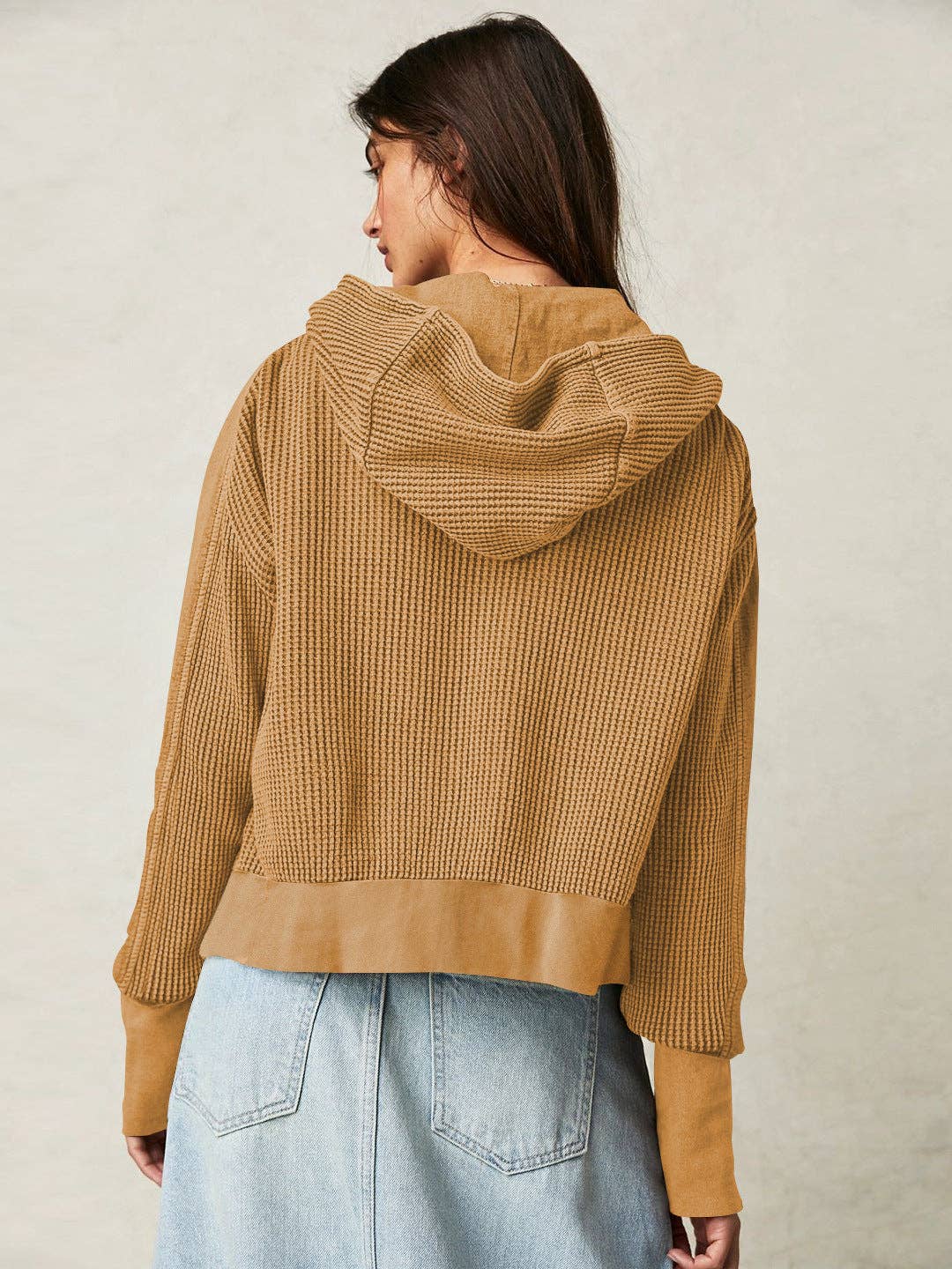 Sweetkama - Vendita all'ingrosso Giacca - Donna - Giacca donna casual con cappuccio e zip frontale, modello EWLA19