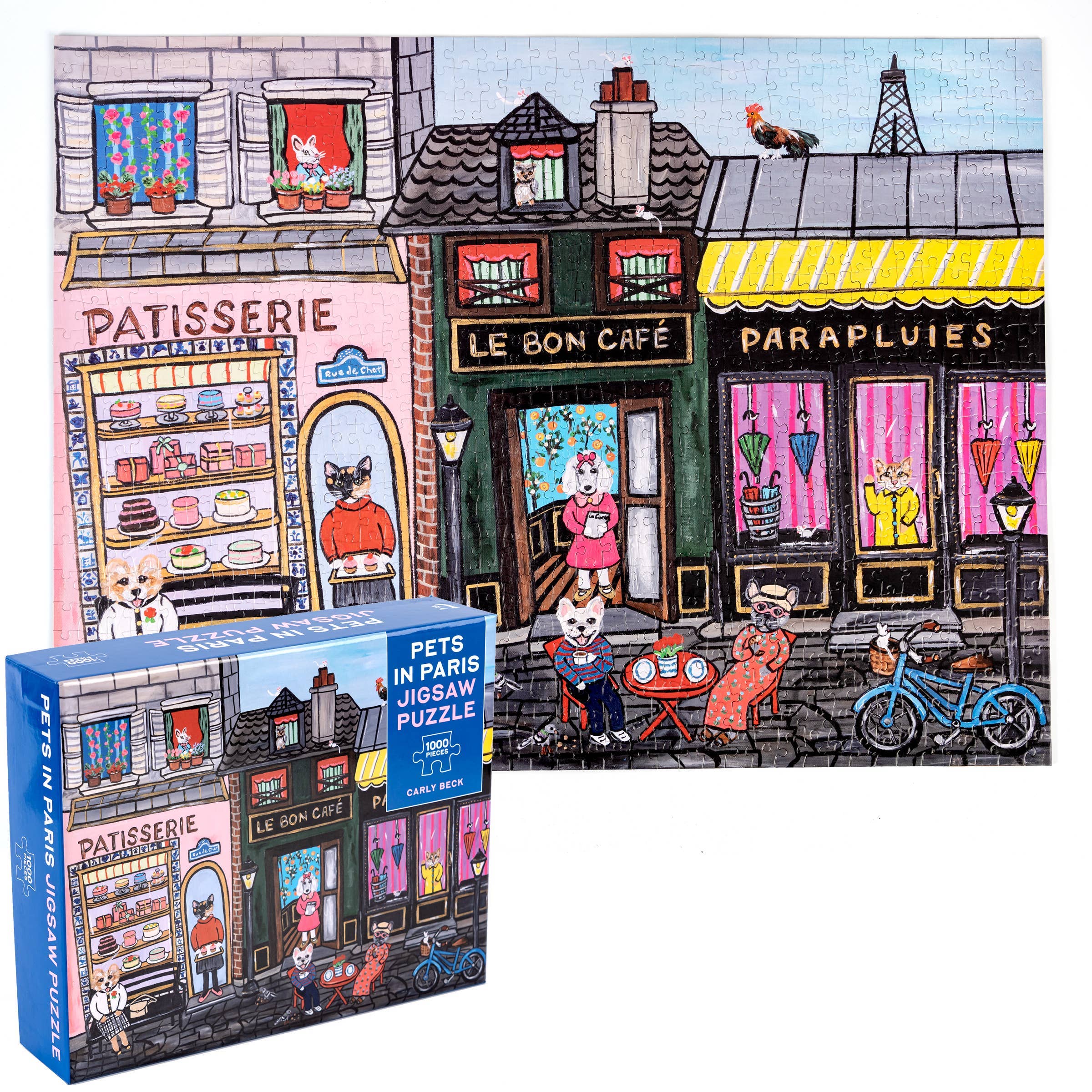 Hachette Book Group - Wholesale Puzzle - Adult - Pets in Paris 1,000-Piece Jigsaw Puzzle2