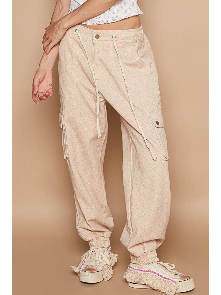 Pol Clothing - Wholesale Pants - Women's - Pocket detailed Camo Jogger Pant