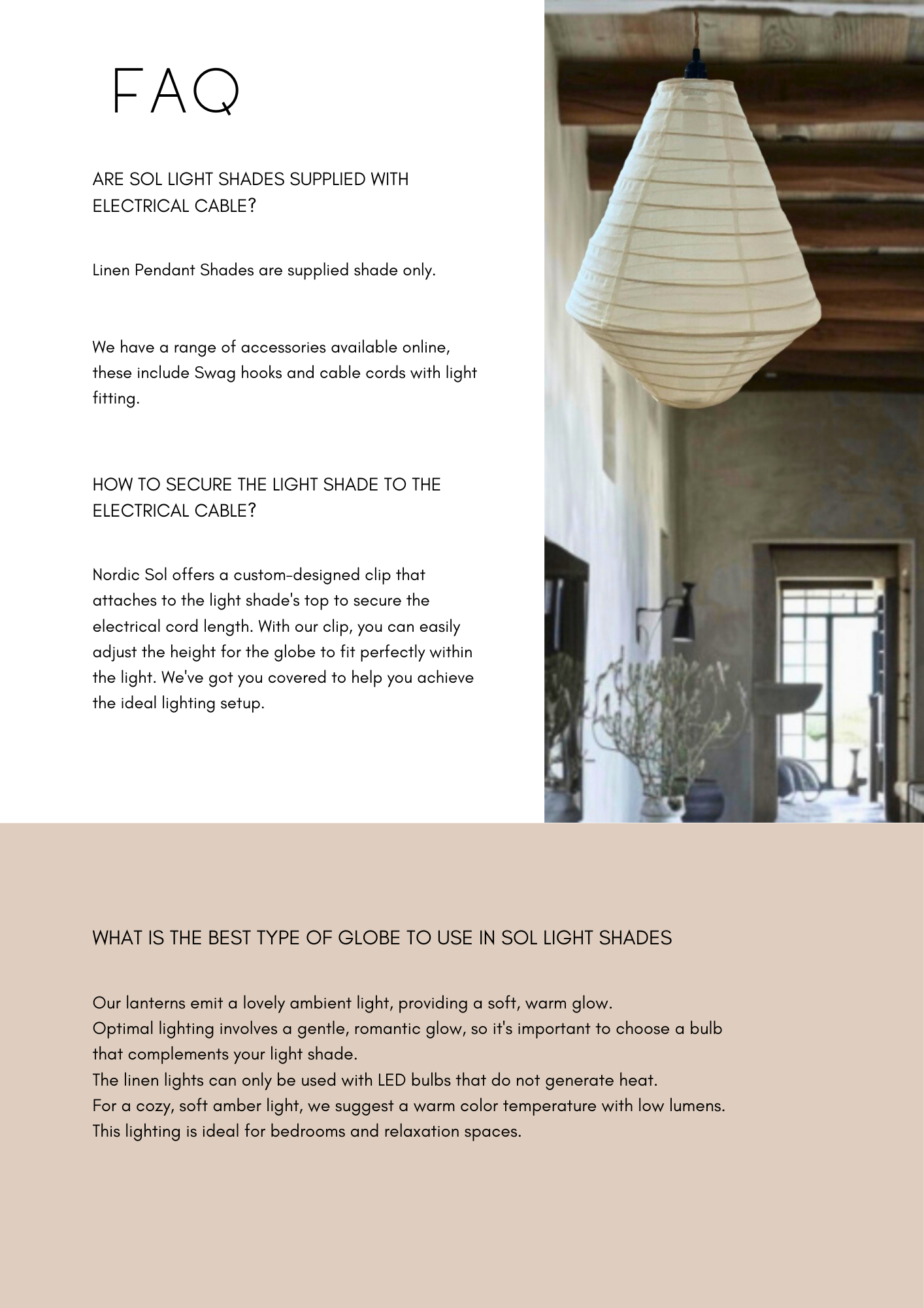 Little Nordic Sol - Wholesale Lantern - Linen Light Shade Lumi Dome Blush Pink  60cm10