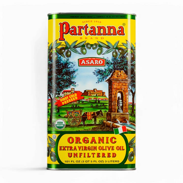 Partanna Sicilian Organic Unfiltered Extra Virgin Olive Oil for wholesale by Partanna Foods