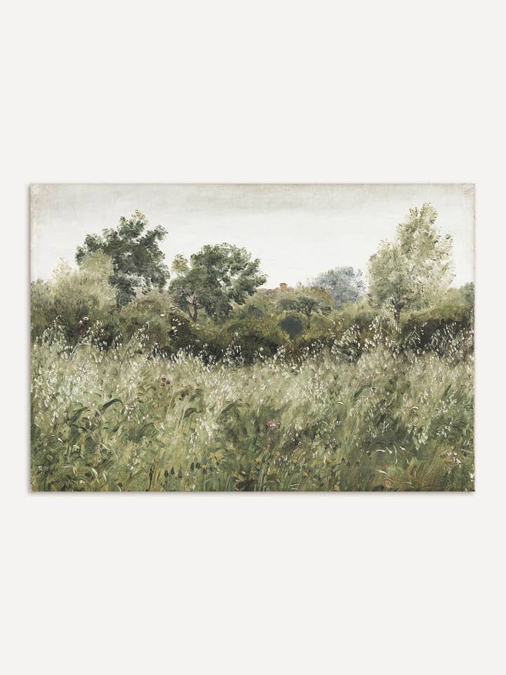 Oat Field – Vintage Landscape Poster for wholesale by Modern Antique Prints