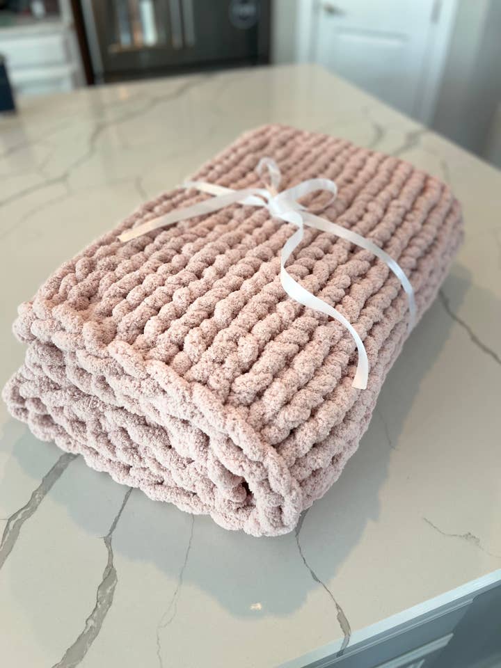 Blush Pink Cozy Throw for wholesale by Best Cozy Throws
