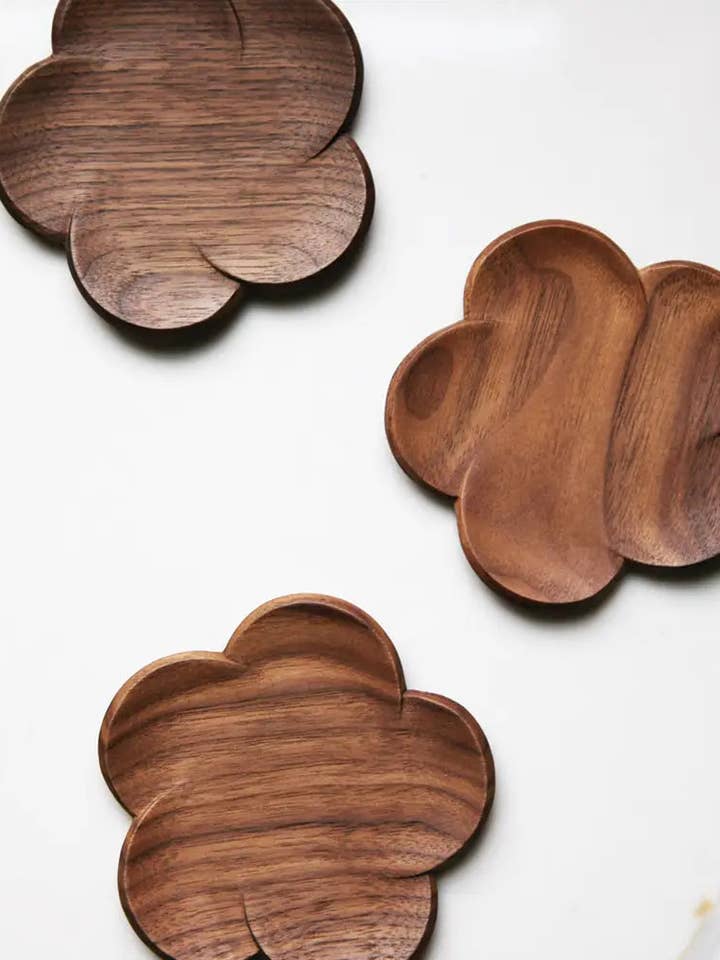 Black Walnut Plum Coaster for wholesale by Fodory