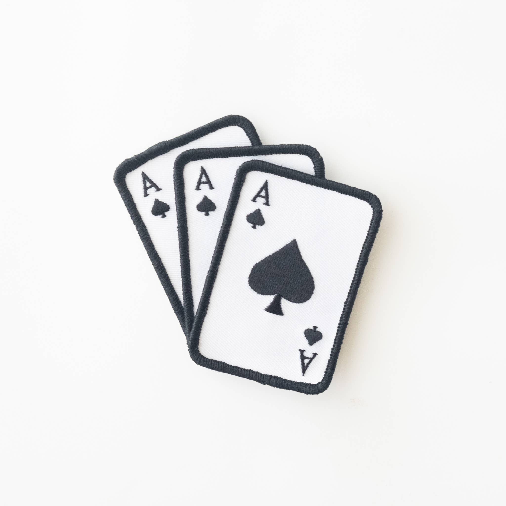 Union Made - Wholesale Patch - Ace of Spades Embroidered Iron on Patch2