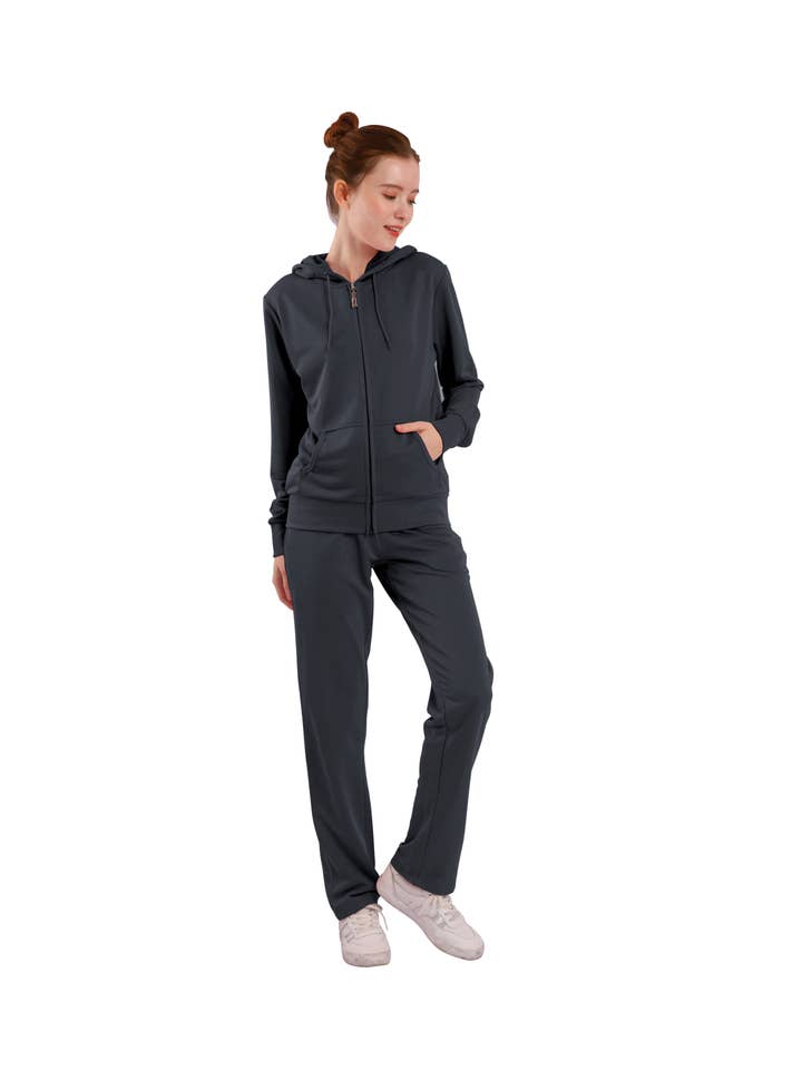 LeeHanTon - Wholesale Lounge Set - Women's - LeeHanTon Ladies 2PC Casual Solid Color Set