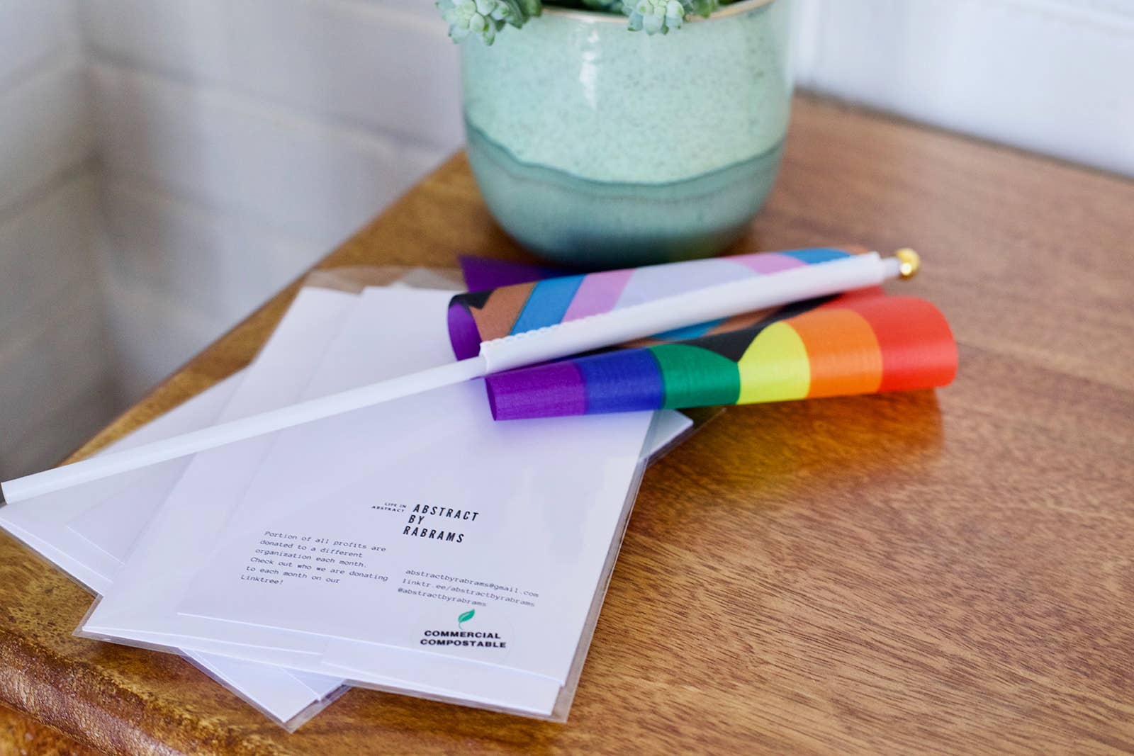 AbstractbyRabrams - Wholesale Congratulations Card - Mazel Tov Card - Orange, Pink - Bat Mitzvah - Judaica - Bar Mitzvah - Bris - B'nai Mitzvah 6