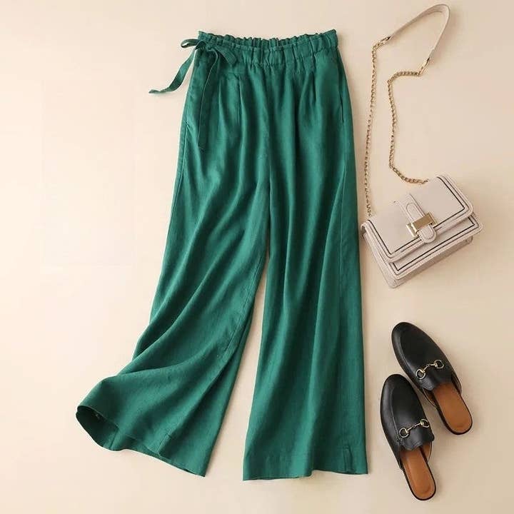 Chic High-Waisted Wide-Leg Pants for wholesale by UZ Wholesale Store