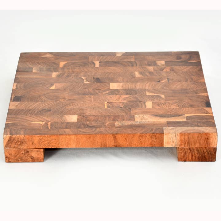 India Handicrafts Inc - Wholesale Cake Stand - Square Wood Cake Stand Large1