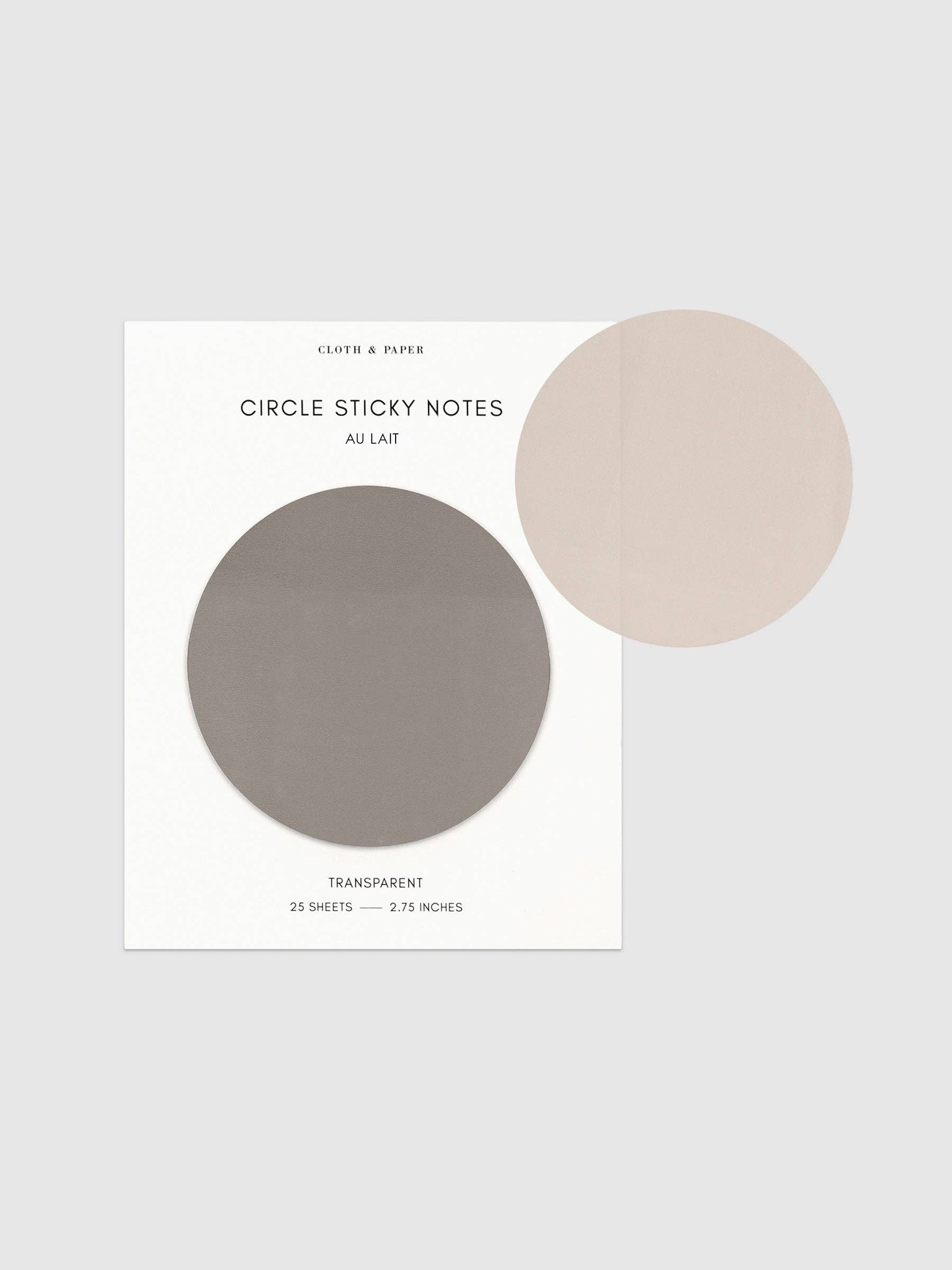 Cloth & Paper - Wholesale Sticky notes - Transparent Circle Sticky Notes7