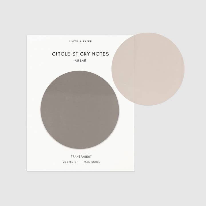 Cloth & Paper - Wholesale Sticky Notes - Transparent Circle Sticky Notes7