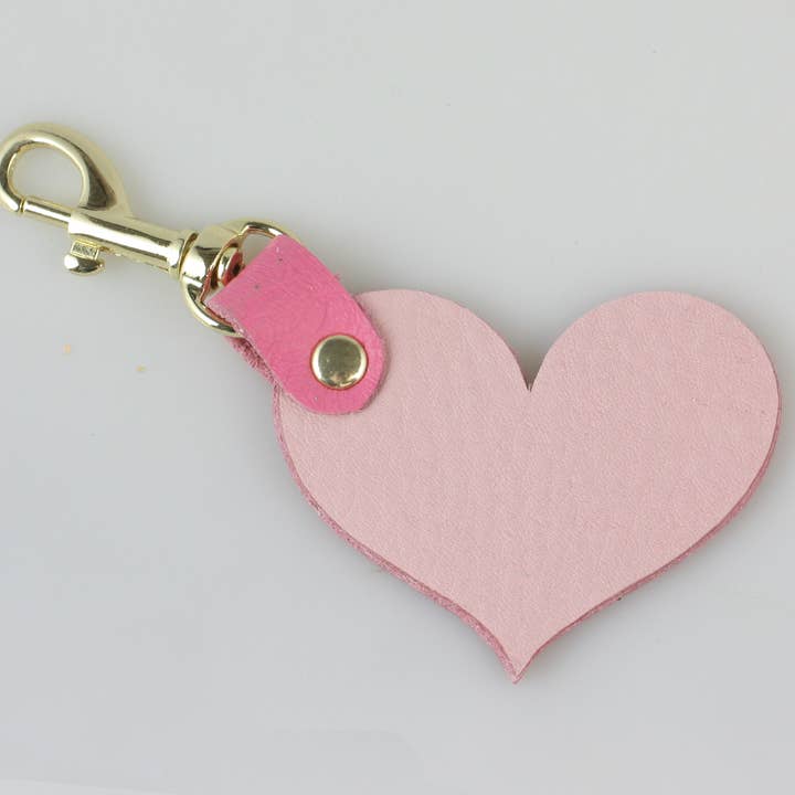 Zina Kao Exclusives - Wholesale Keychain – Women's - Two Tone Soft Leather Keychain: 2 shapes!22