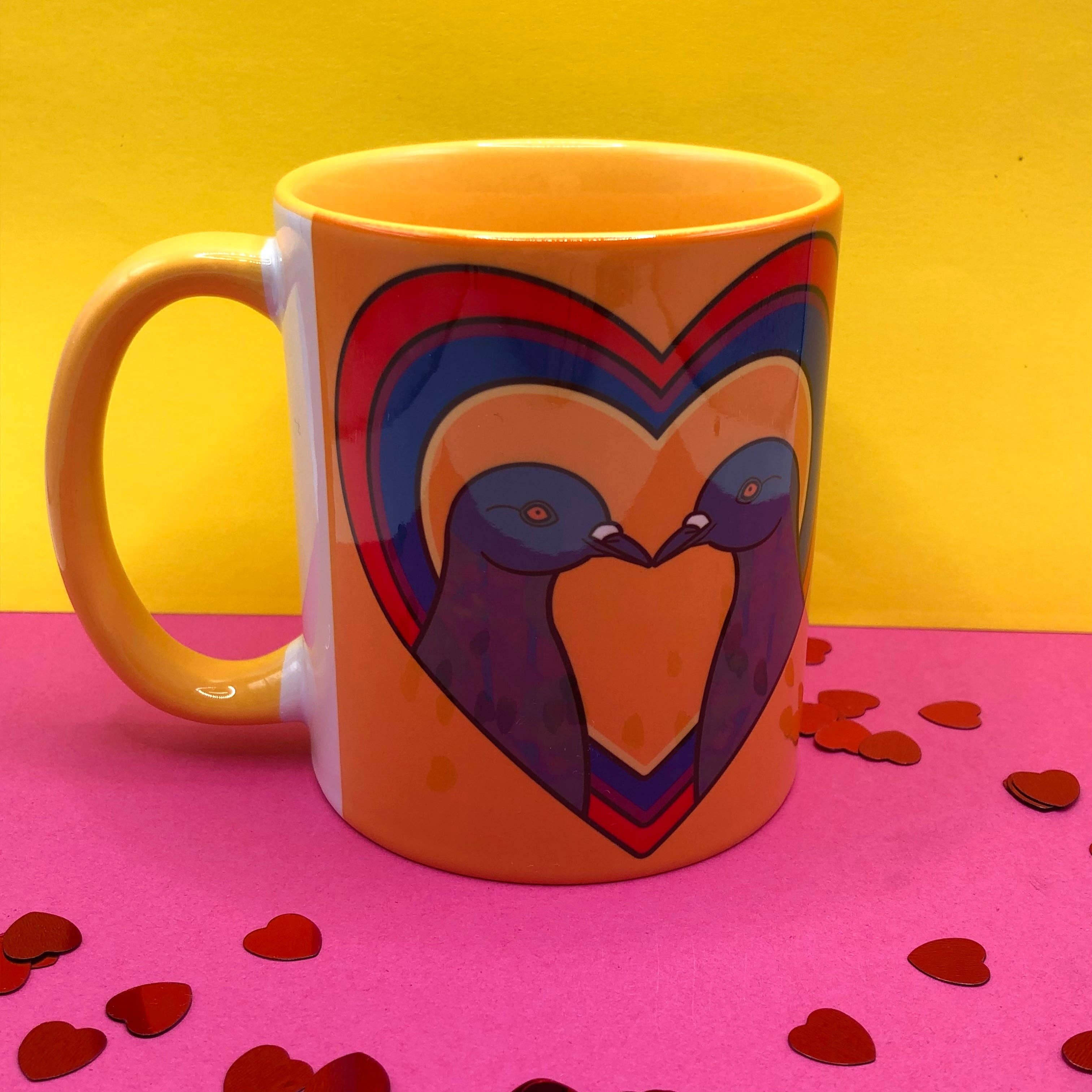 PaintsPylons - Wholesale Coffee Mug - Pigeon Love Mug - Case of 24