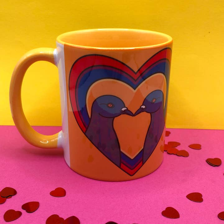 PaintsPylons - Wholesale Coffee Mug - Pigeon Love Mug - Case of 24