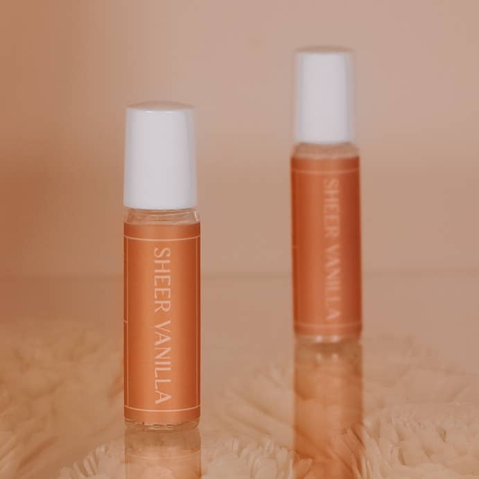 Roll On Fragranza Pura Vaniglia - Collezione Dawn per la vendita all'ingrosso da parte di Aria Rose Bath Co