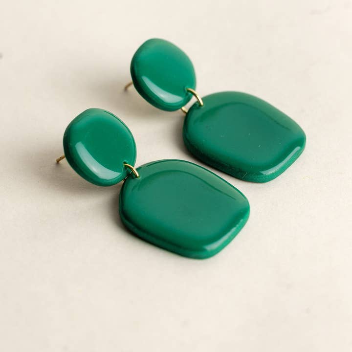 Van Schaaijk Studio - Wholesale Dangle Earrings - Earrings Nina - Emerald1