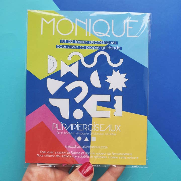 PliPapierCiseaux - Wholesale DIY Craft Kit - Monique kit - Garland - geometric shapes2