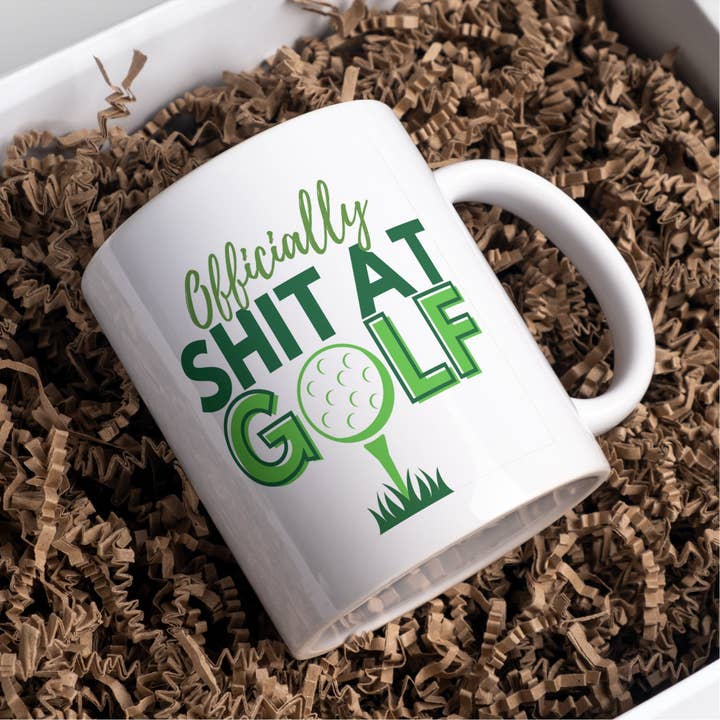 Officially Shit at Golf funny mug for wholesale by Giftieness