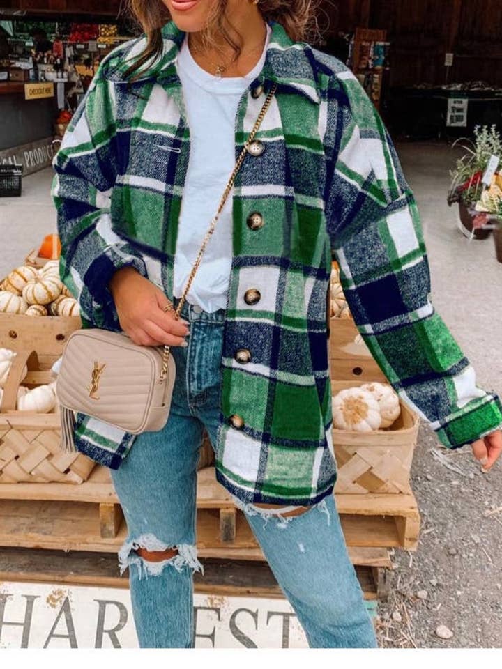 Shacket à carreaux pour la vente par PSLM