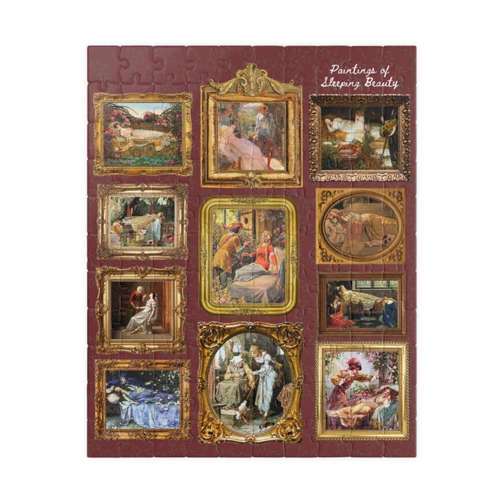 Opal and June - Wholesale Puzzle - Adult - Bookish Fairy Tale Art History Puzzle: Paintings of Sleeping Beauty