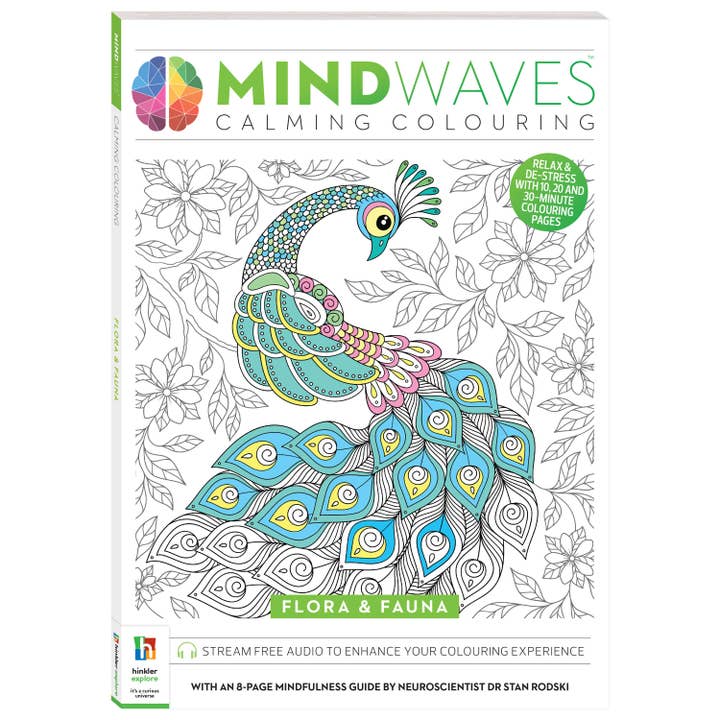 Mindwaves Calming Colouring: Flora & Fauna for wholesale by Hinkler Australia