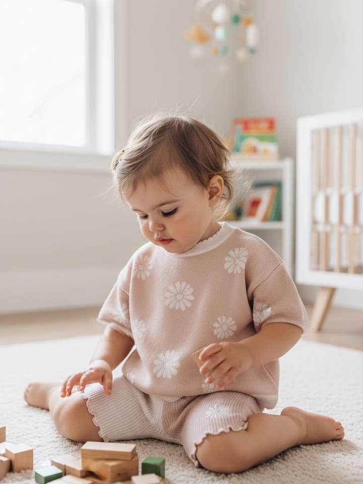 Haut Hazel | Coton/Jacquard pour la vente par ruby & elle .