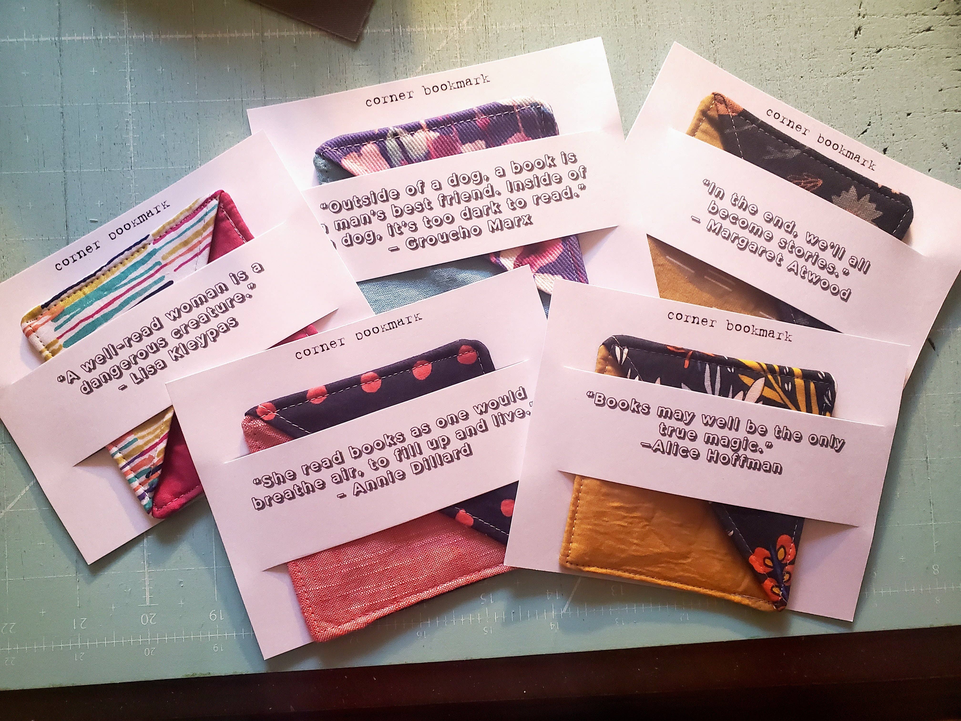 Bamboo Hill - Wholesale Bookmark - Corner bookmark - fabric corner bookmark6