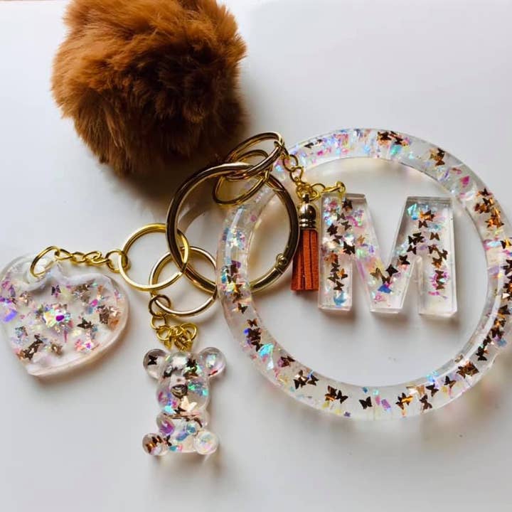 Mousserende Bronze nøglering armbånd armbånd sæt for engroshandel hos Shop Drip Express