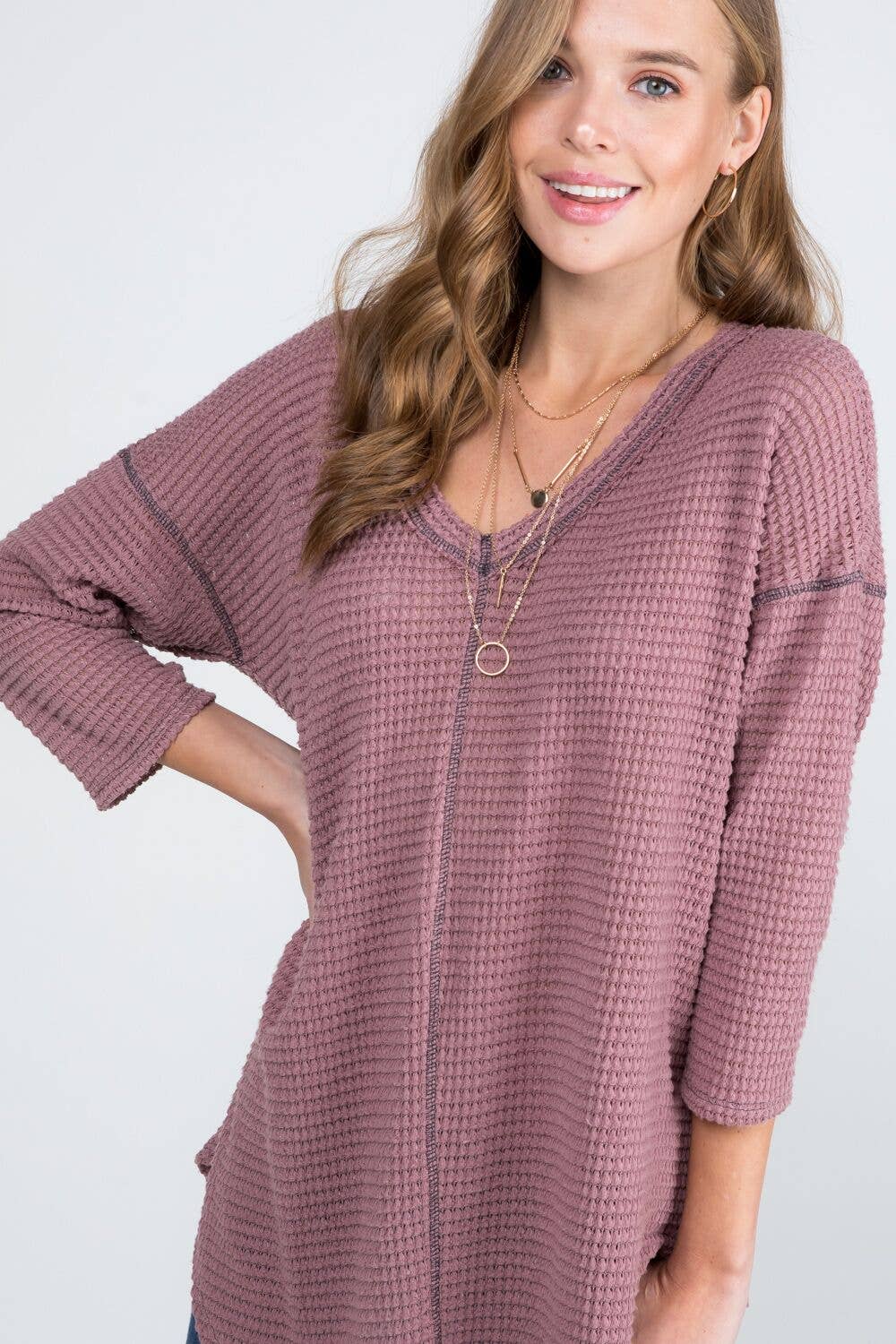 Bloomero - Vente Tunique – femme - TUNIQUE DE STYLE DÉCONTRACTÉ PIED DE POULE14