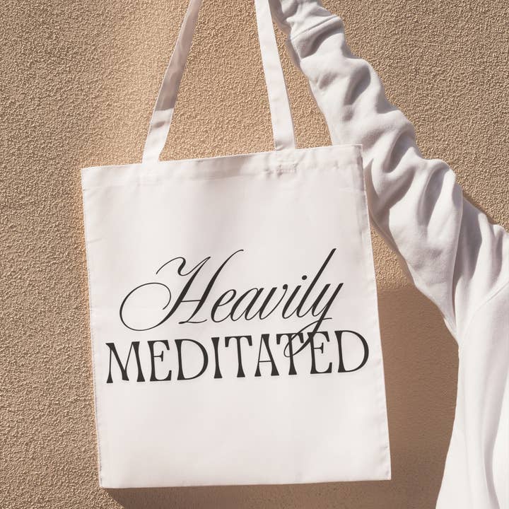 Heavily Meditated Organic Tote and other Purchase Wholesale meditatiekussen. Free Returns & Net 60 Terms on Faire trending on Faire.