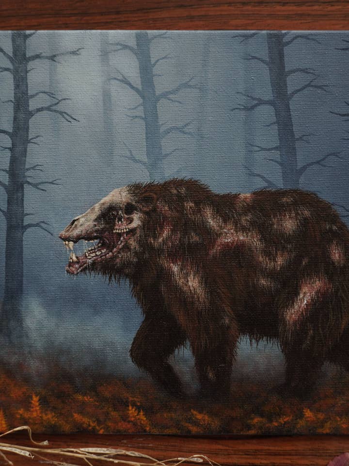 "Refracted" Mutant Bear Original Acrylic Painting for wholesale by CDW Artistry