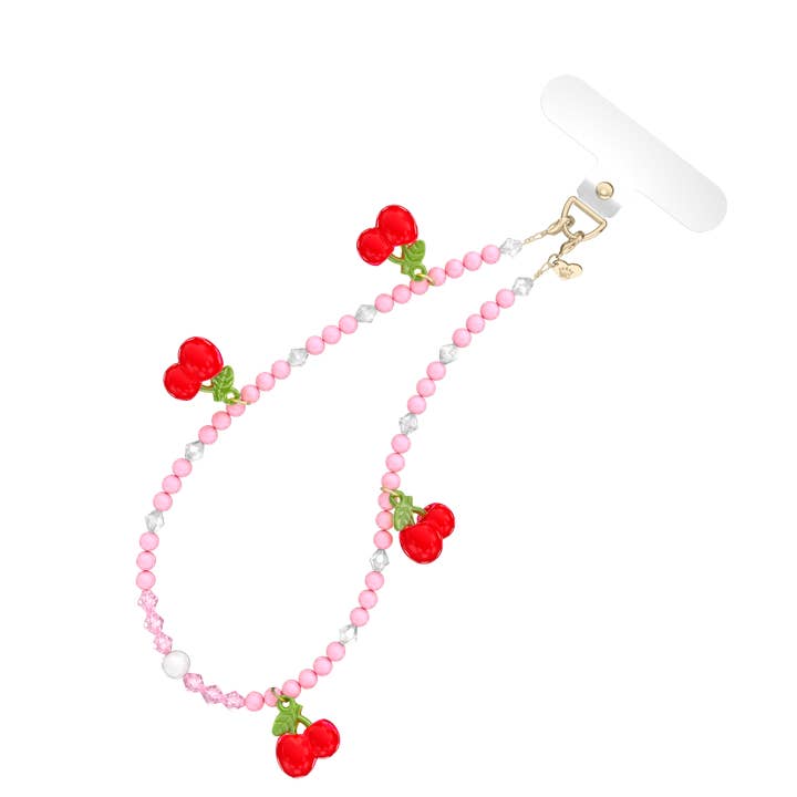Phone Charm Wristlet - Sweet Cherry for wholesale by VELVET CAVIAR