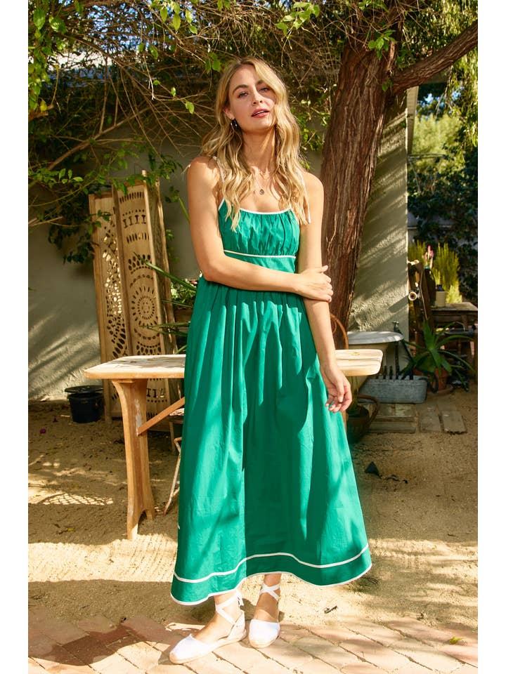 PINCH - Wholesale Dress - Women's - CONTRAST STRAP MAXI DRESS - 5828D1