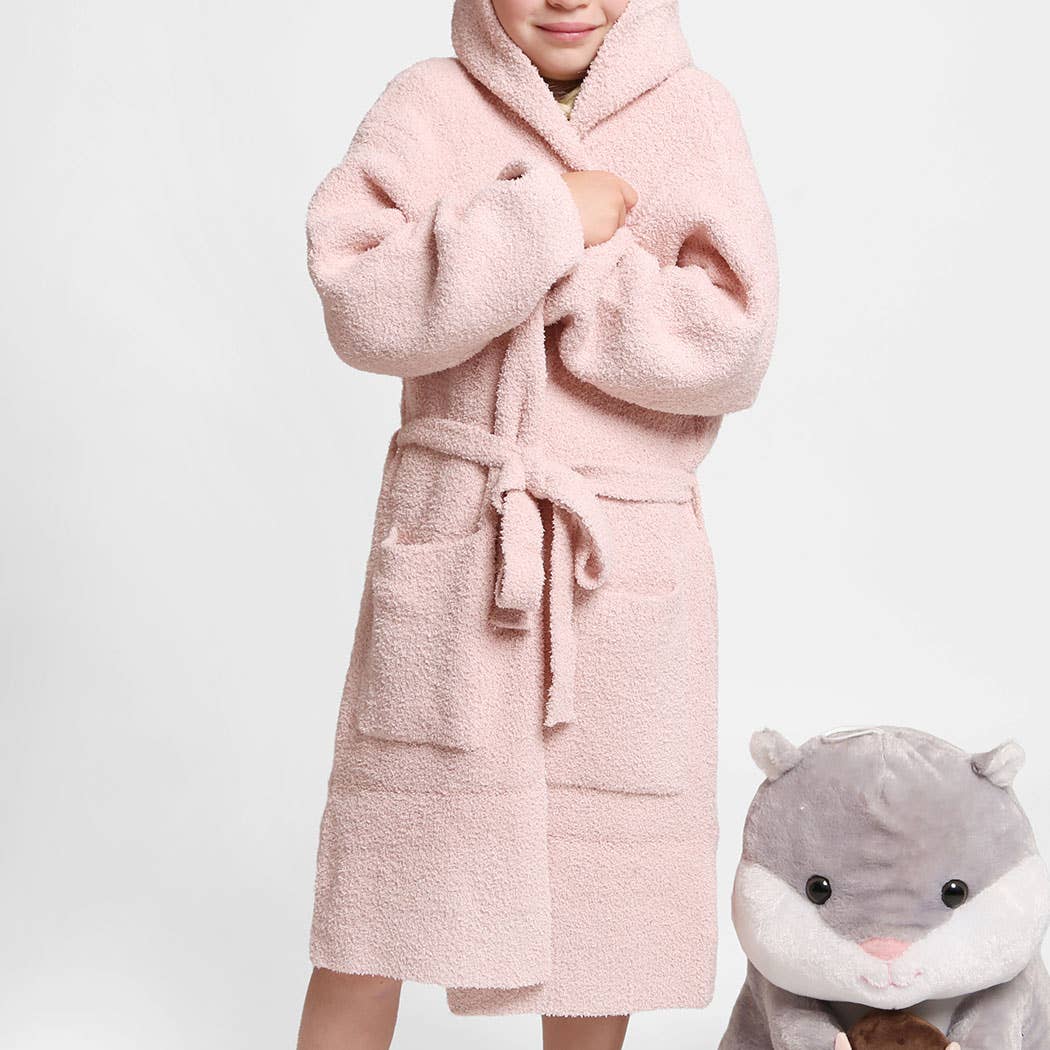 Fashion City - Vente Peignoir – enfant - Peignoir à capuche doux et luxueux pour enfants avec poche12
