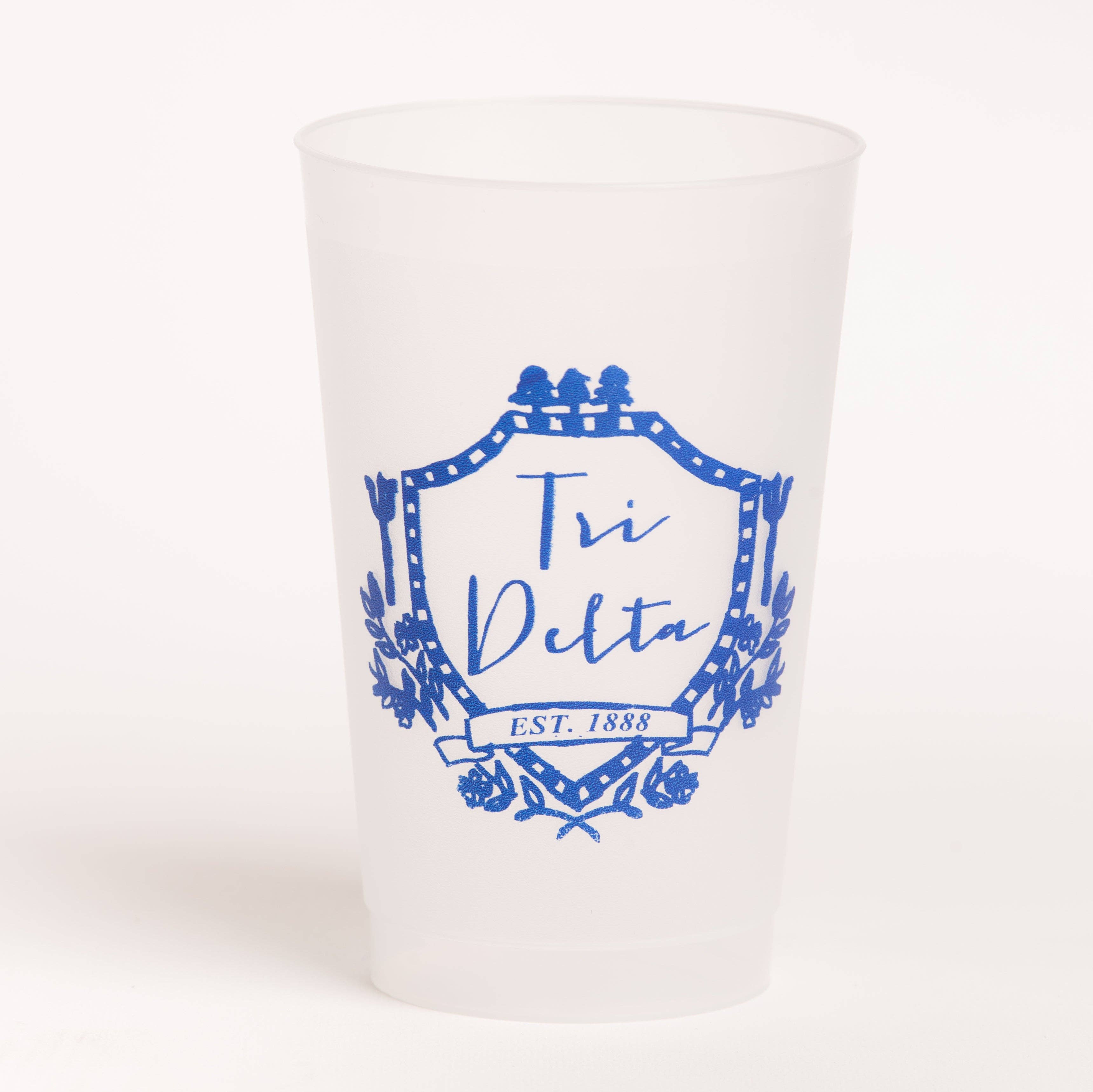 Over The Moon Greek - Wholesale Drinking Glass/Cup - Sorority Frost Flex Cup6