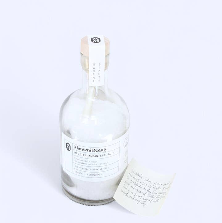 Mameni Beauty - Wholesale Bath Soak/Milk - “Intention” Mediterranean Sea Salt Soak0