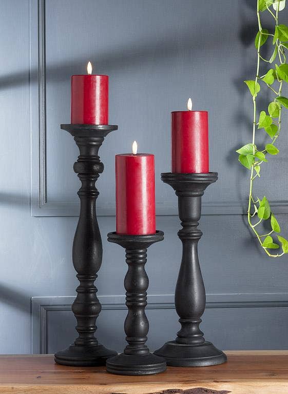 Abbott - Wholesale Flameless Candle - Red LED Pillar Candle - 3x6"H4