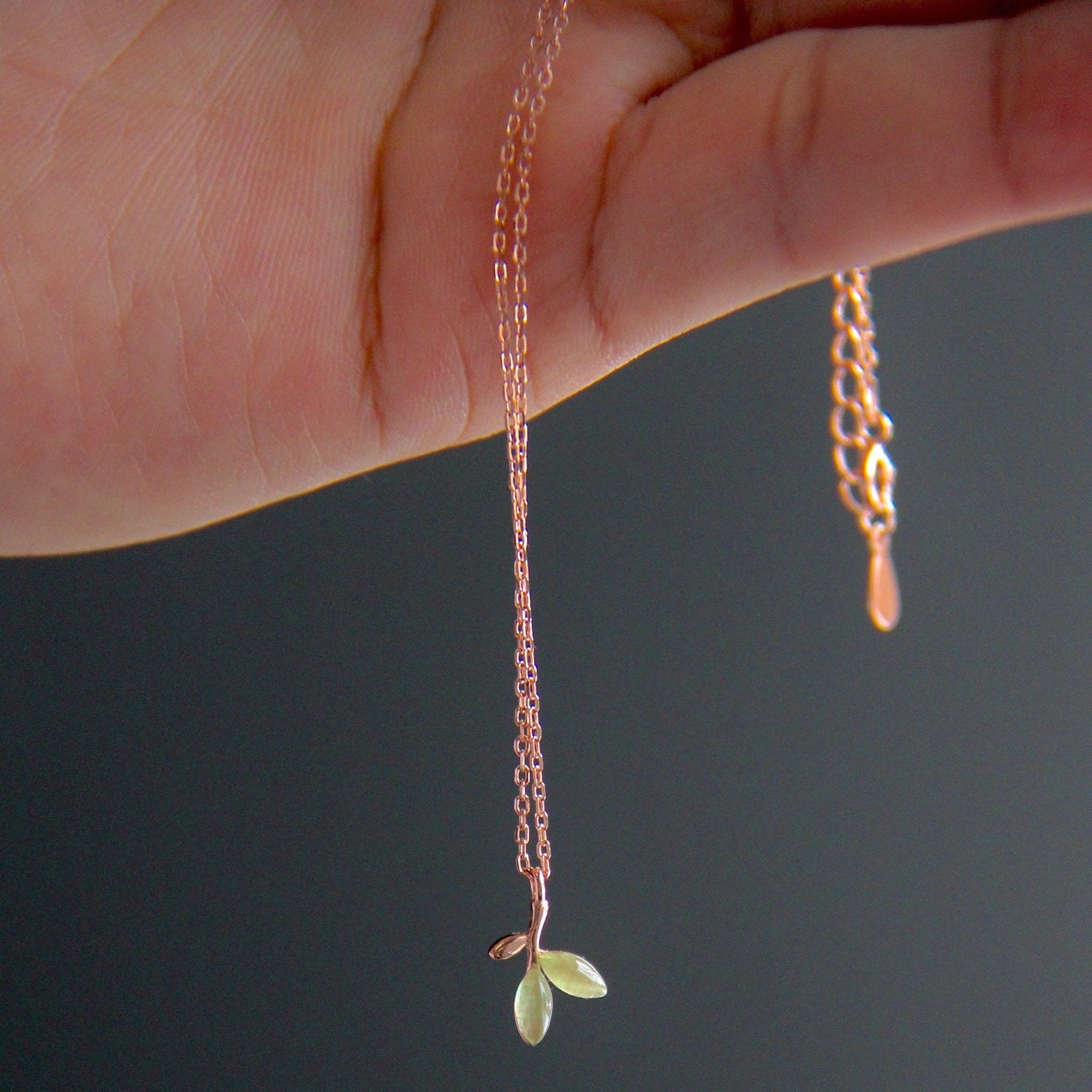 Wear The Peace - Wholesale Pendant/Charm Necklace - Olive Branch Sterling Silver Necklace3